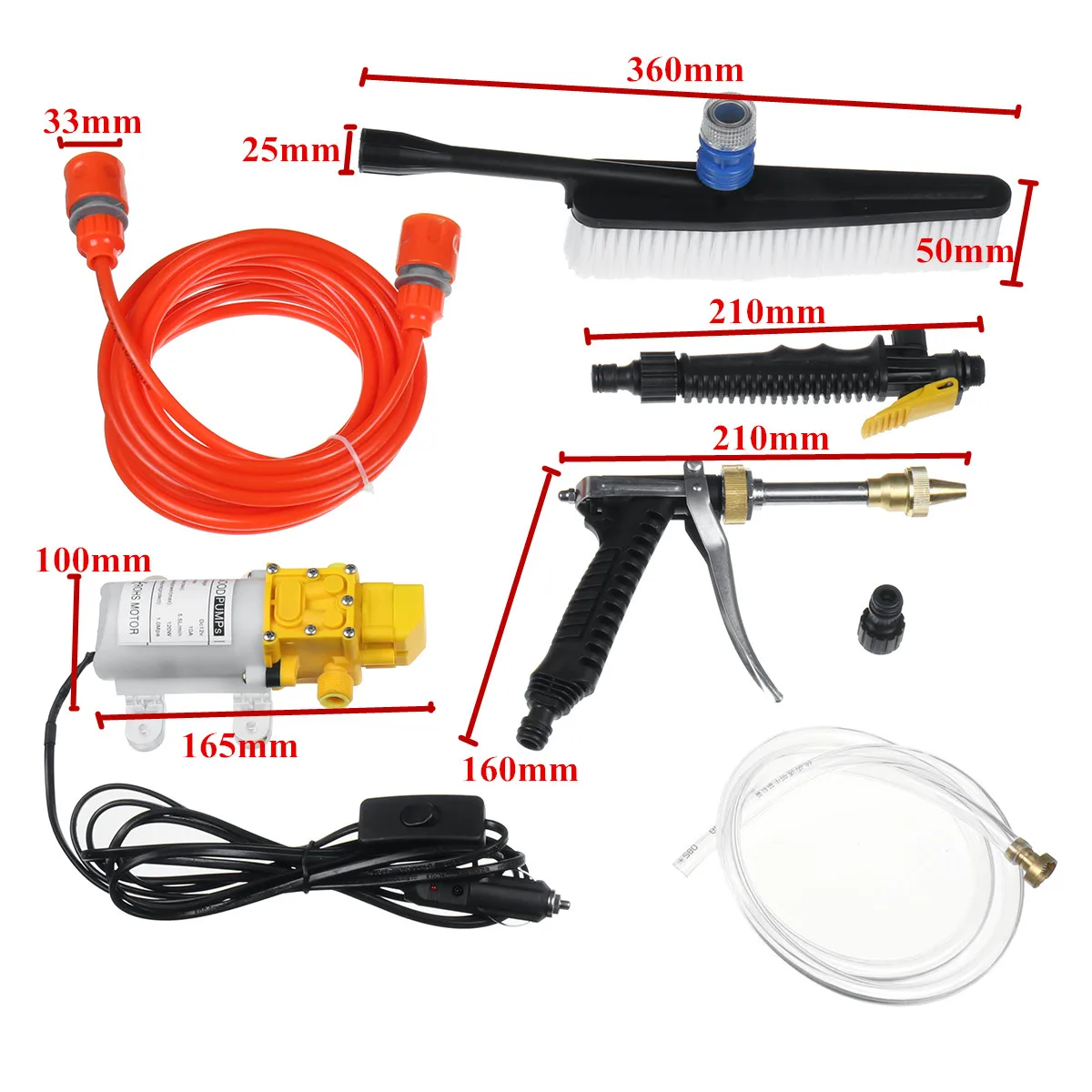 US $28.98 12V Portable Car Washer Guns Pump Car Sprayer High Pressure Cleaner Electric Cleaning Auto Device Car Care Washing Machine