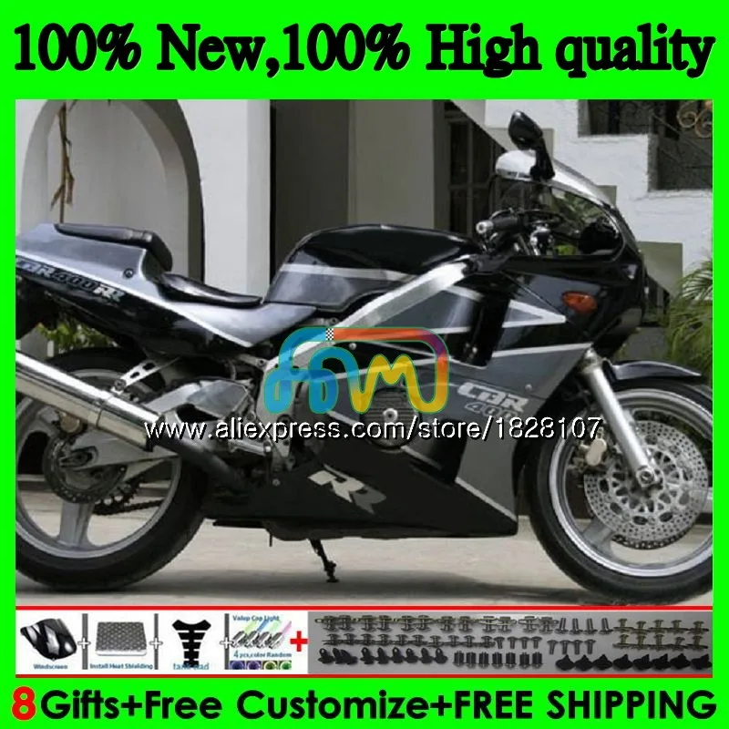 NC29 комплект для HONDA черный серый CBR400 CBR 400 RR 400RR 94 95 96 97 98 99 91BS. 59 CBR400RR 1994 1995 1996 1997 1998 1999 обтекатель - Цвет: No. 1