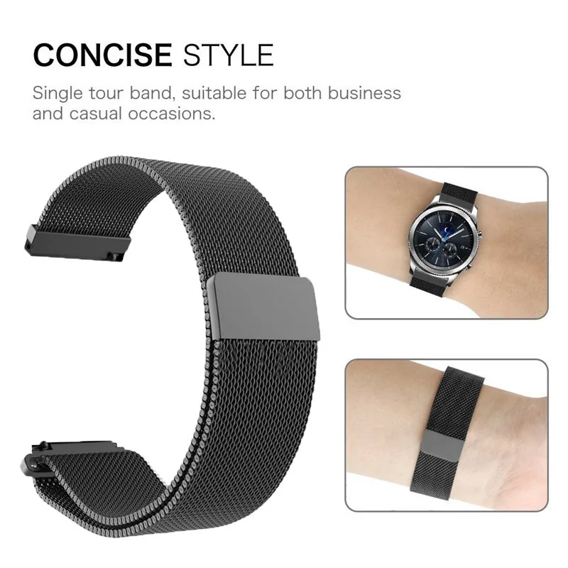20 мм металлический ремень для Xiaomi Huami Amazfit gts умные часы с ремнем Миланский Браслет из нержавеющей стали для amazfit GTR 42 мм