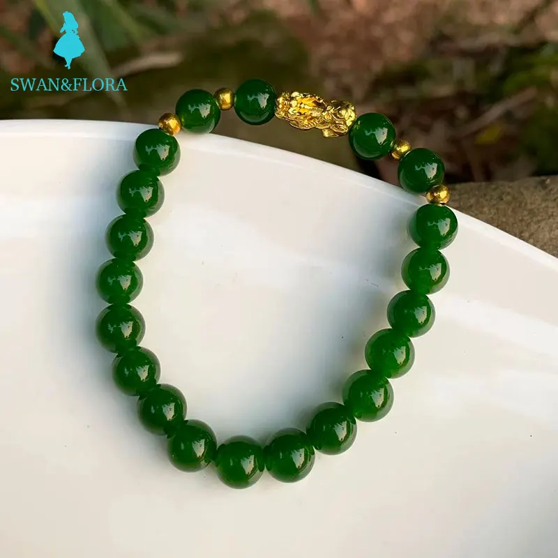 

MM Natural Stone Chalcedony Bracelet Genuine