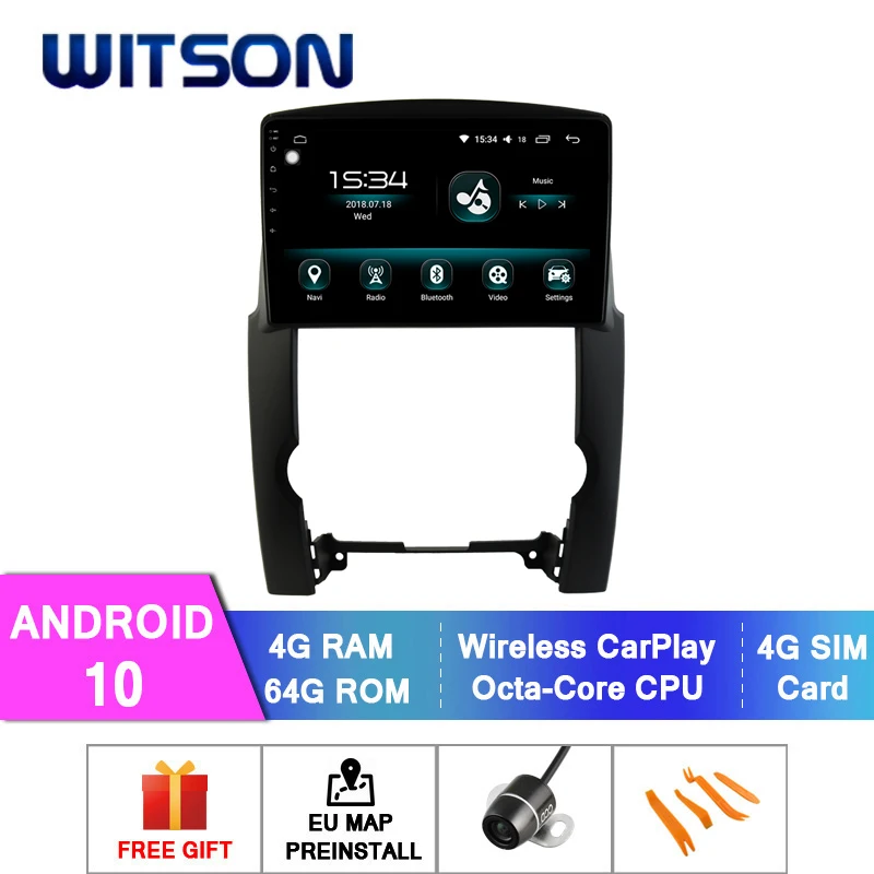 WITSON Android 10 0 4 + 64 Гб 2 &quotавтомобильный DVD GPS для KIA SORENTO 2009-2012 автомобильный аудио