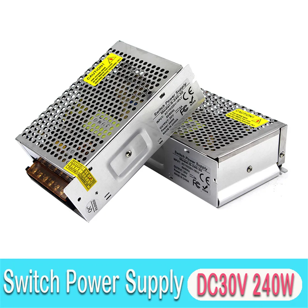 

30V 8A 240W DC Switching Power Supply Engineering Motor Industrial Transformer Input 110V 220V