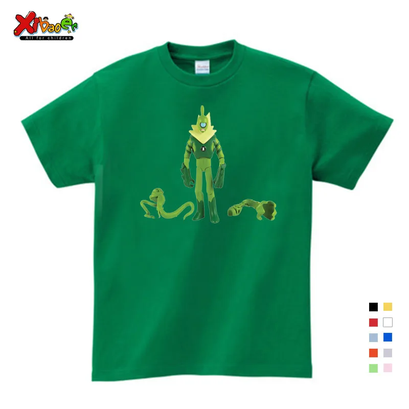 Коллекция года, новая летняя детская футболка Ben 10 Новые Топы для маленьких мальчиков, модные футболки с героями мультфильмов для детей 6 лет - Цвет: T-shirt