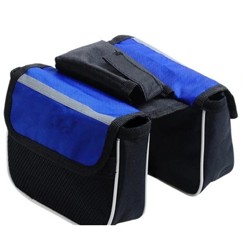 Saddle Double Frame Bag 600D Polyester Riding Accessories Storage Balance