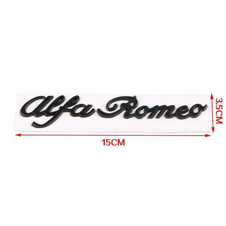 Автомобиль металлический английский модифицированный логотип автомобиля Alfa romeq украшение спортивный бампер наклейки 3D крутой хвост тег