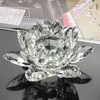 60mm-200mm Fengshui Crystal Lotus Flower Crafts Glass Paperweight Ornaments Figurines Home Wedding Party Decor Gifts Souvenir ► Photo 2/2