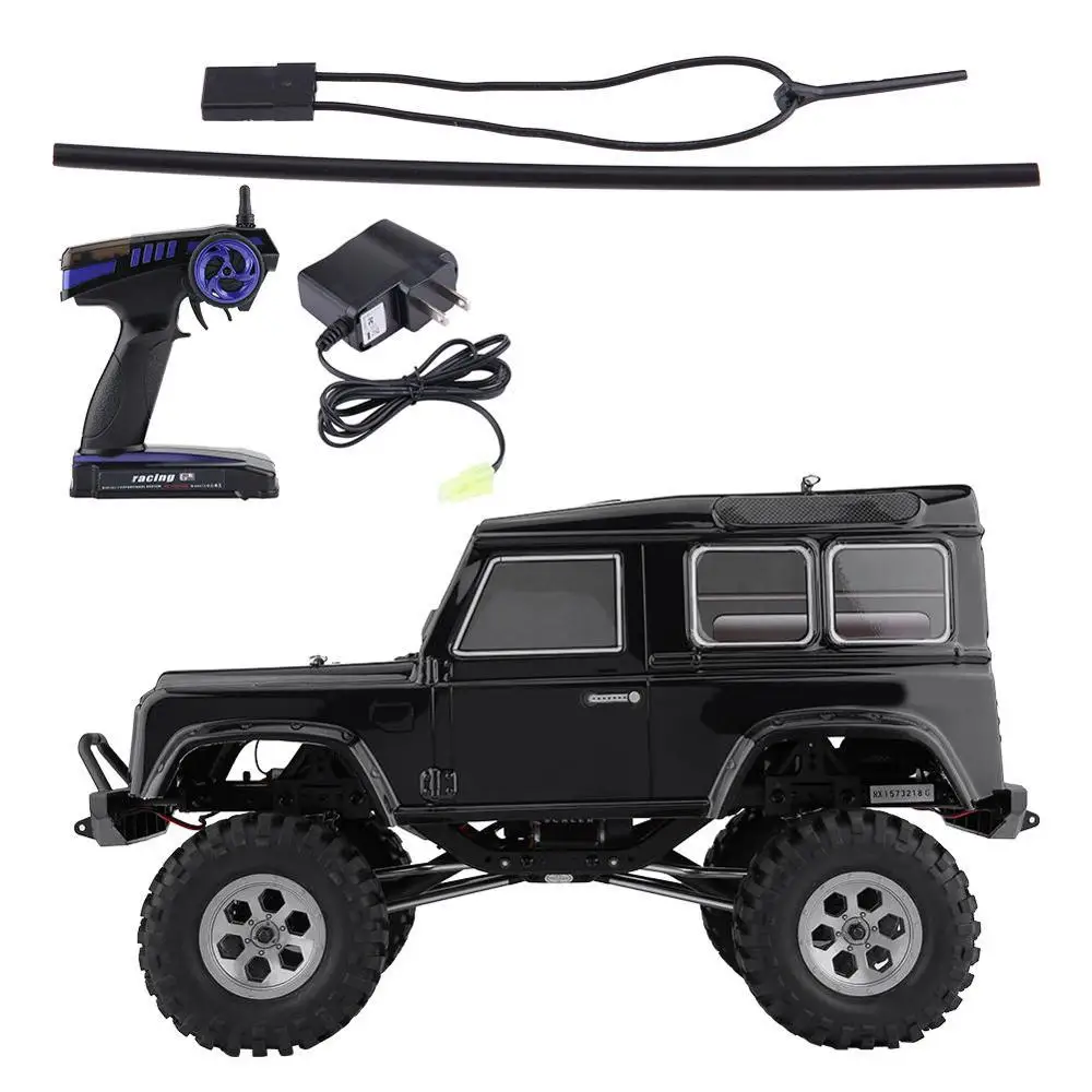 136100 black RGT EX86100 136100 1/10 RC Гусеничный автомобиль 370 Матовый мотор светодиодный светильник водонепроницаемый компонент Электрический 4WD RC внедорожный Гусеничный - Цвет: 136100 black