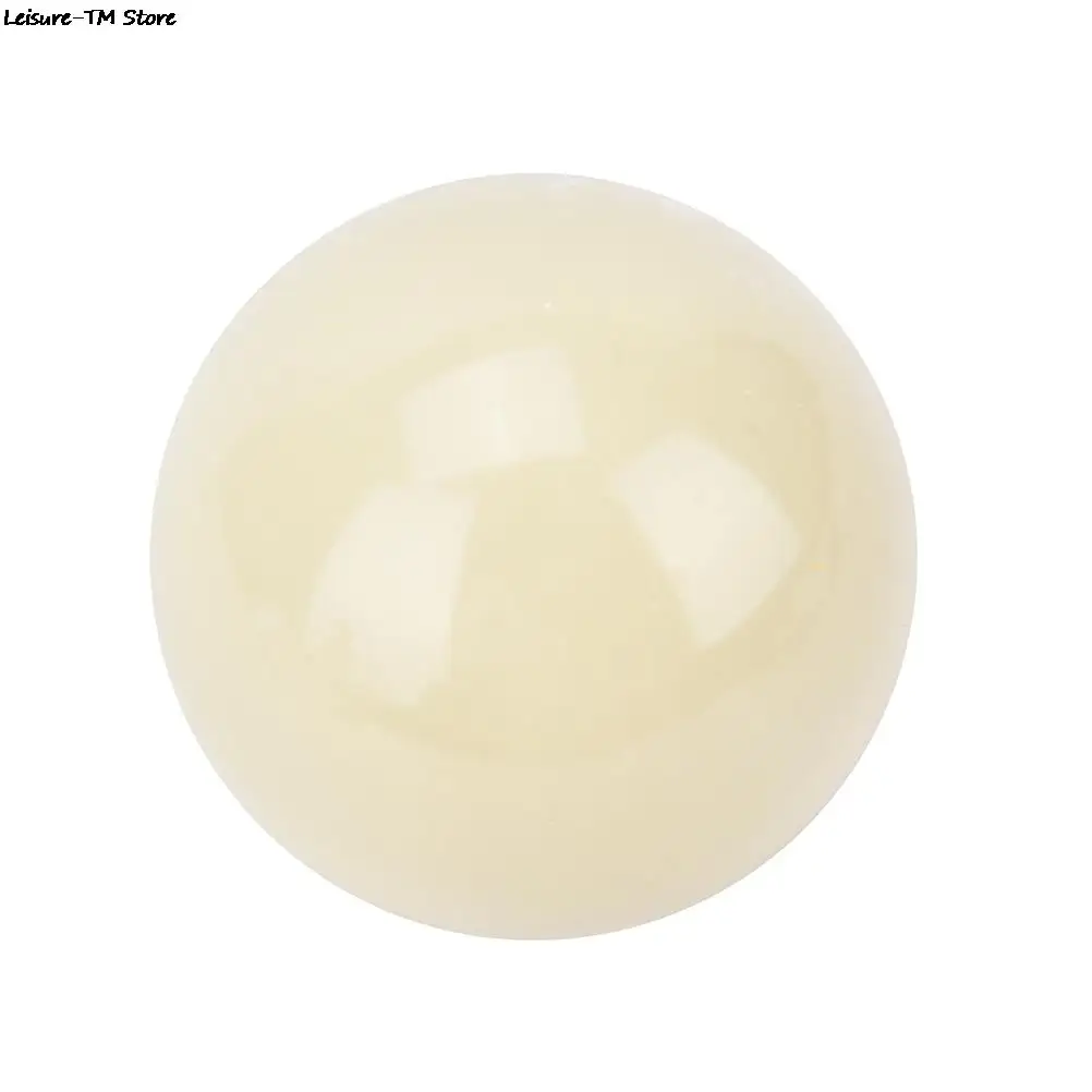 New 57.2mm White Billiard 2 1/16" Cue Ball Snooker Pool Table Training Spot Cue Ball 2 Diameter 1/4" Nine-ball