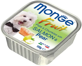 

MONGE MONGE DOG FRUIT for adult dogs and salmon pate with pear 100g