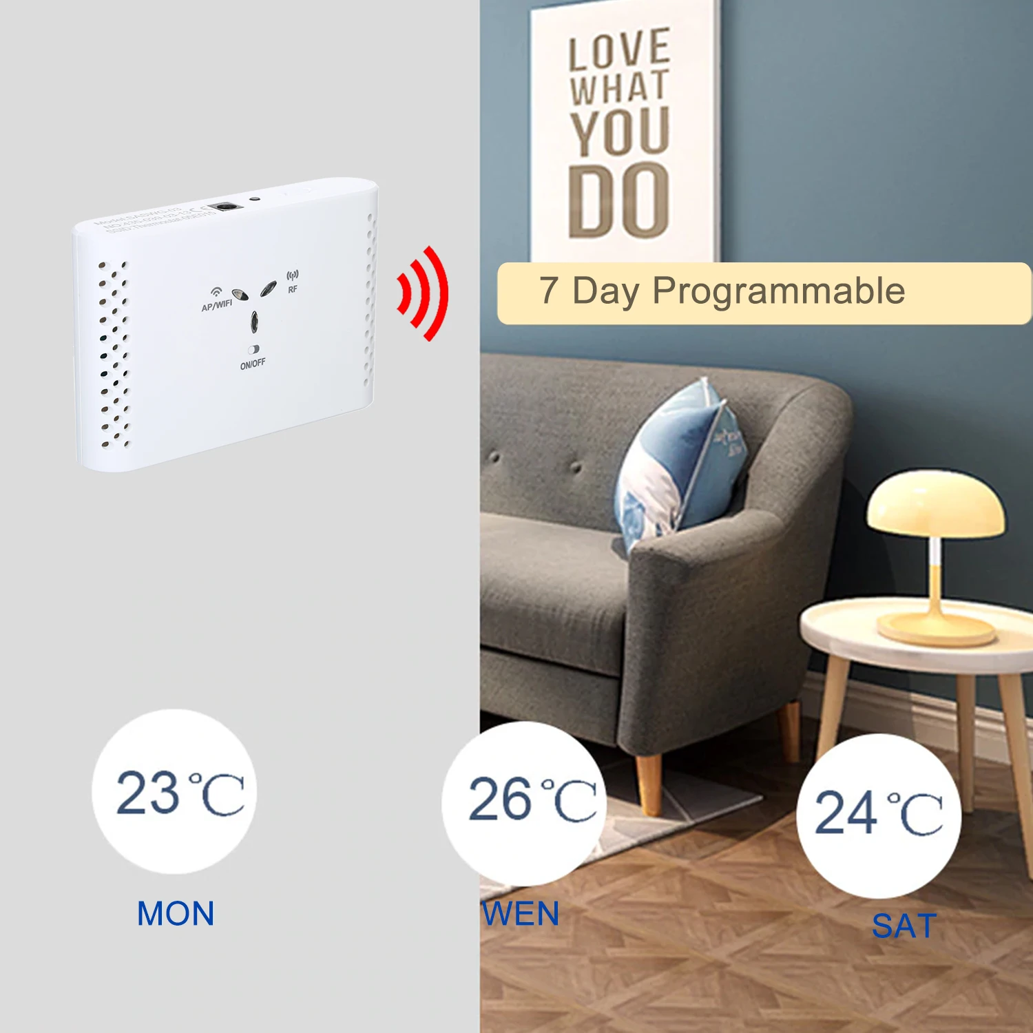 

Hot Professional WIFI Smart Temperature Controller Receiver Thermostat Without Thermostat for Electric floor Heating Water