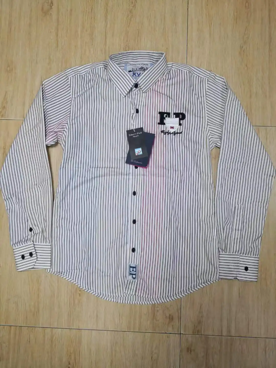 Eden Park Мужская рубашка Новая мода Chemise Homme одежда мужские рубашки с длинным рукавом полосатые повседневные мужские рубашки