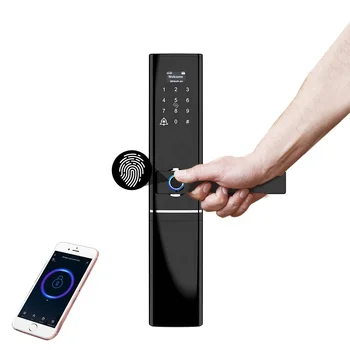 

Wholesale Price Tuya Or TTLock APP WiFi Keyless Security Fingerprint Smart Door Lock For Home, Office, Hotel, House, Airbnb