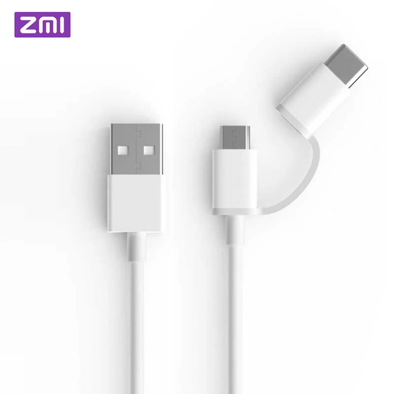ZMI 2 в 1 Micro usb type-C кабель для быстрой синхронизации и быстрой зарядки данных type C кабели для зарядки для huawei samsung LG