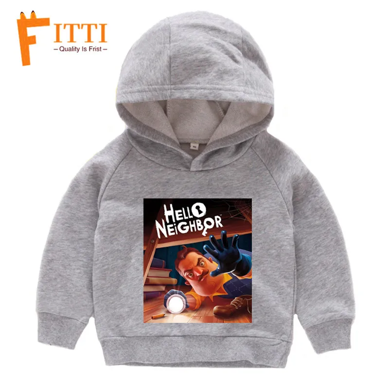 Children Game Hello Neighbor Hoodies Sweater Children's Autumn and Winter Sweatshirt Hoodie