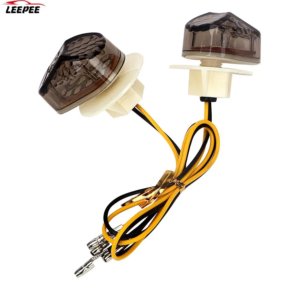 

2 Pieces/Set Amber Lampada Indicator Lamp Motorcycle Lighting Turn Signal Lights