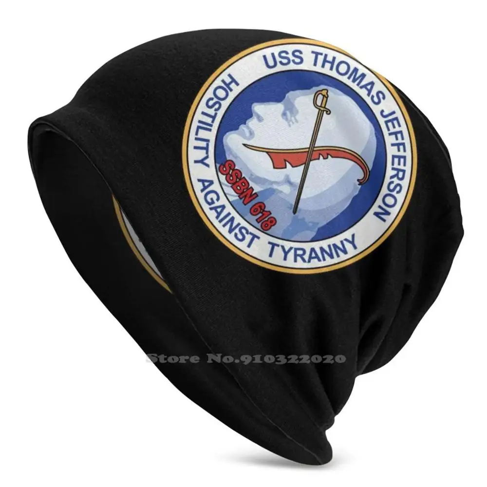 Uss Thomas Jasper Ssbn 618 Skullies E Berretti Autunno Inverno Cappello Caldo Uss Thomas Jasper Ssbn 618 Logo Patch Sottomarino