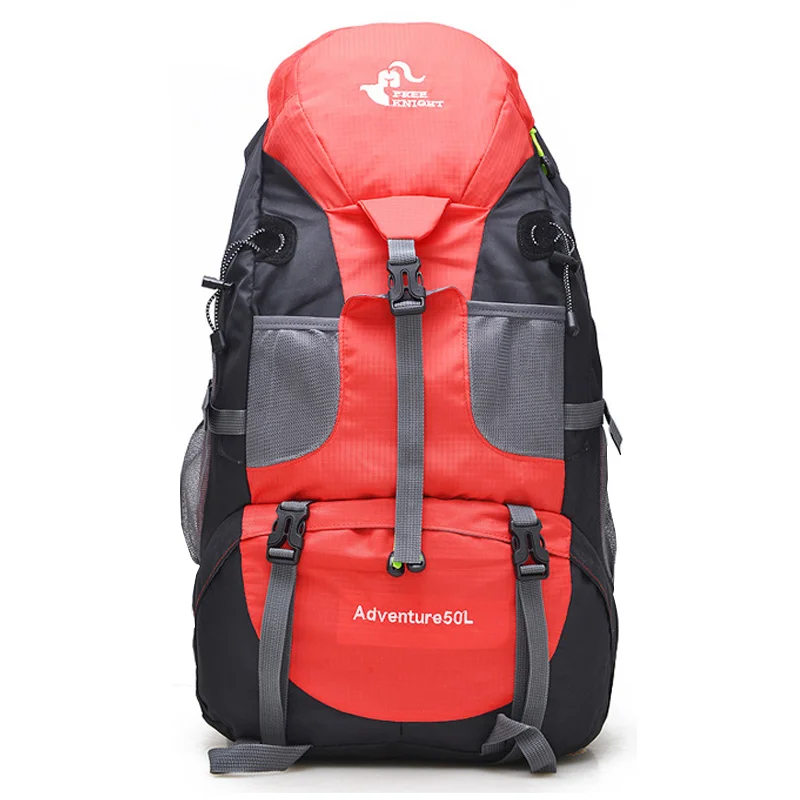 Foldable Hiking Backpack 50L Lightweight Packable Backpack for Backpacking,Travelling, Camping,Mountaineering,Trekking Touring - Цвет: Красный цвет