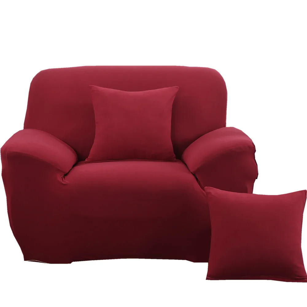 

Wan er Square Solid Color Four Seasons Universal European Style Elasticity All Edges Included Sofa Cover Sofa Cushion Sofa Slipc