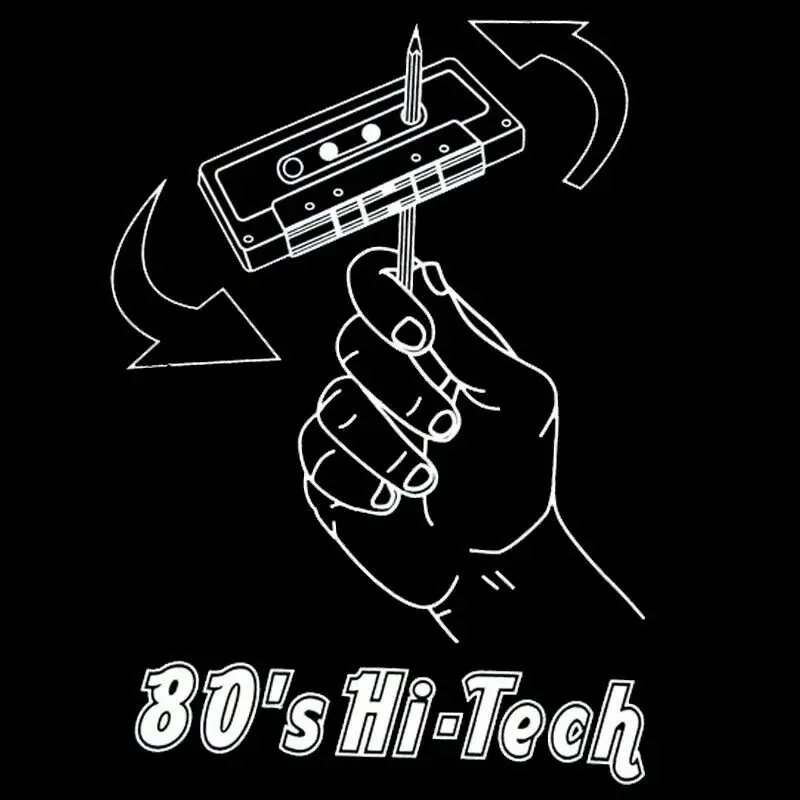 Классическая Кассетная лента 80S Hi-Tech Dj Мужская футболка клуб Mixtape Music Tee S-3Xl | одежда
