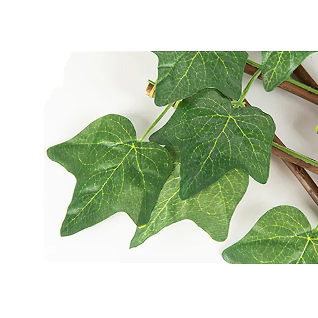 Kerítés Képernyő Mesterséges Levél Kibővíthető Otthoni Dekoráció 40 Cm -Es Növénylevelek Nyújtható Fa Kert - Image 5