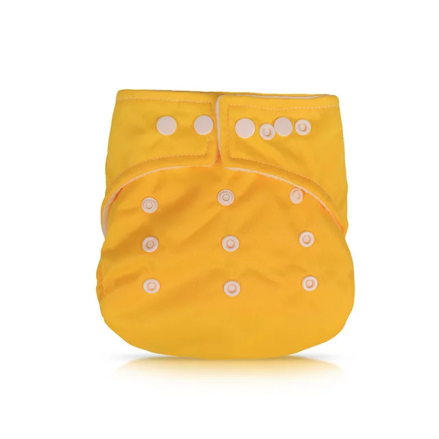yellow Miraclebaby/детские тканевые подгузники, подгузники для маленьких девочек и мальчиков, многоразовые детские подгузники, штаны, регулируемые, один размер, меняющиеся, Daiper - Цвет: yellow