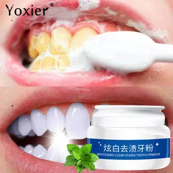 

30g Yoxier Whitening Clean Stains Tooth Powder Bright Teeth Oral Care Cleaning Fresh Breath Remove Tooth Tartar TSLM1