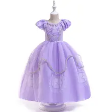 Шелковое платье с цветочным узором для маленьких девочек; платье для девочек на День рождения; новые детские платья; одежда принцессы для маленьких девочек на Рождество