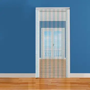 

Aluminium Metal Chain Strip Curtain Door Screen Curtain Hooks Fly Pest Insect Control Decoration Home Decor