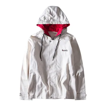 

JAYCOSIN Men's New Jackets Spring Autumn Casual Coats Hooded Jacket black white for Male Outwear Brand Clothing plus size 5XL