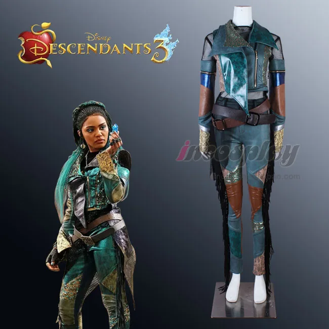 [Aangepast] Anime Afstammelingen 3 Uma Battle Unifrom Volledige Set Pu Leather Cosplay Kostuum Vrouwen Halloween Gratis Verzending 2019