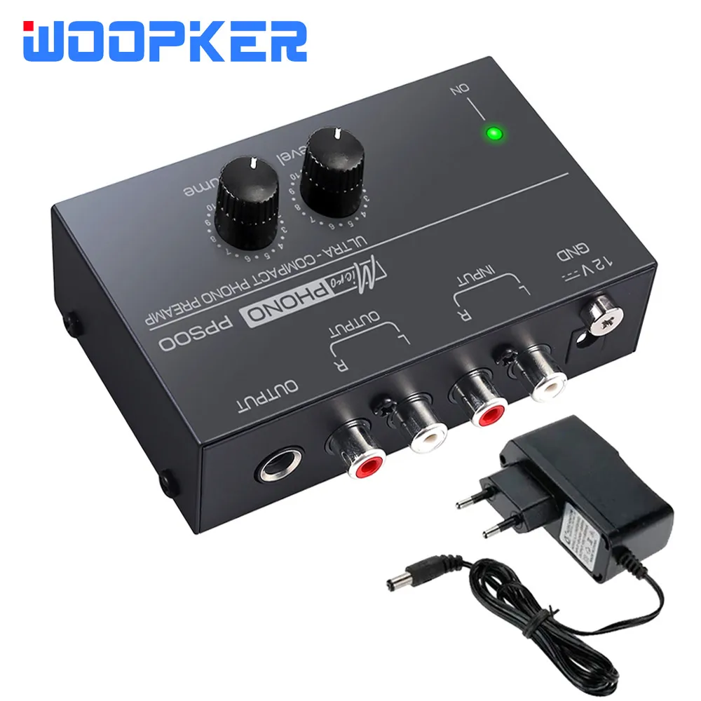 Ultra-compact PP500 Phono Preamplifier Preamp with Bass Treble Balance Volume Adjustment Pre-amp Turntable Preamplificador | Электроника