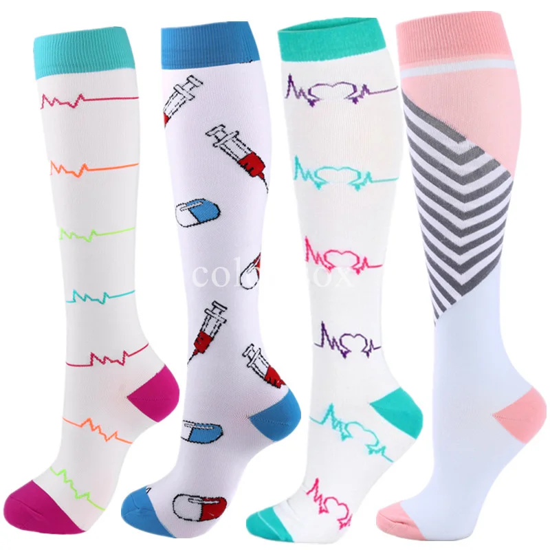 24 Colors Compression Socks 15-20 Mmhg Is BEST Graduated Athletic &amp Medical For Men Women Running Flight Travels | Спорт и