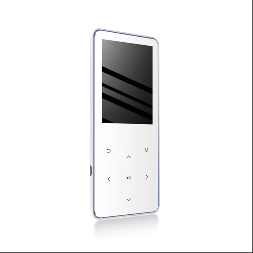 White REDANT MP4 плеер с bluetooth lecteur mp3 mp4 музыкальный плеер Портативный mp 4 медиа Тонкий 2,4 дюймов сенсорные клавиши fm Радио Видео Hifi - Цвет: White