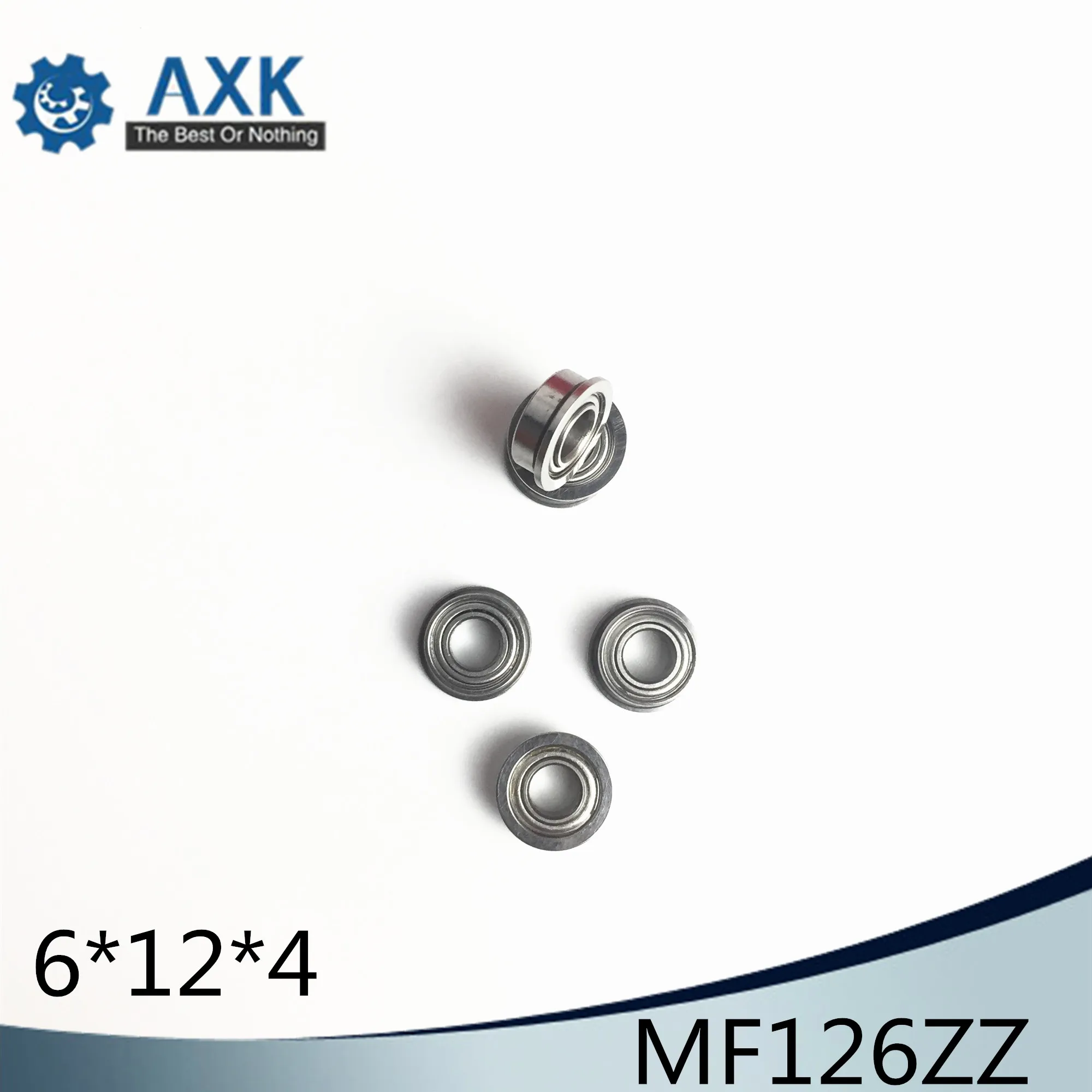 MF126ZZ Bearing ABEC-5 (10PCS) 6*12*4 mm Miniature Flanged MF126Z Ball Bearings MF126 ZZ
