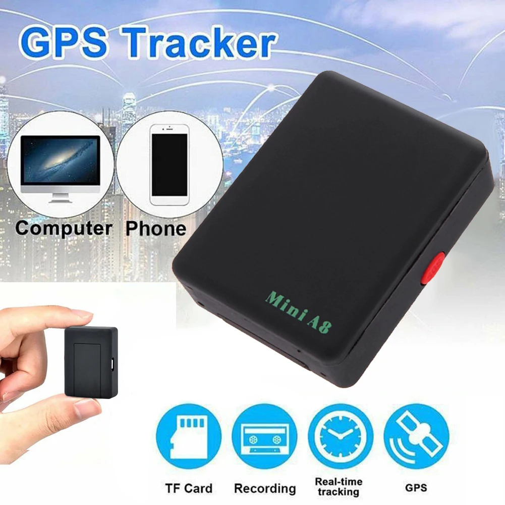  A8 Mini Gsm/gprs Tracker Globale Realzeit Gps Tracking Gerät Mit Sos-Taste für Autos Kinder Ältere 