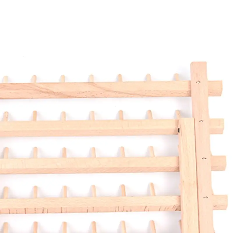 Деревянная складная стойка для ниток стойка Органайзер настенное крепление 60 шпуля конус вышивка