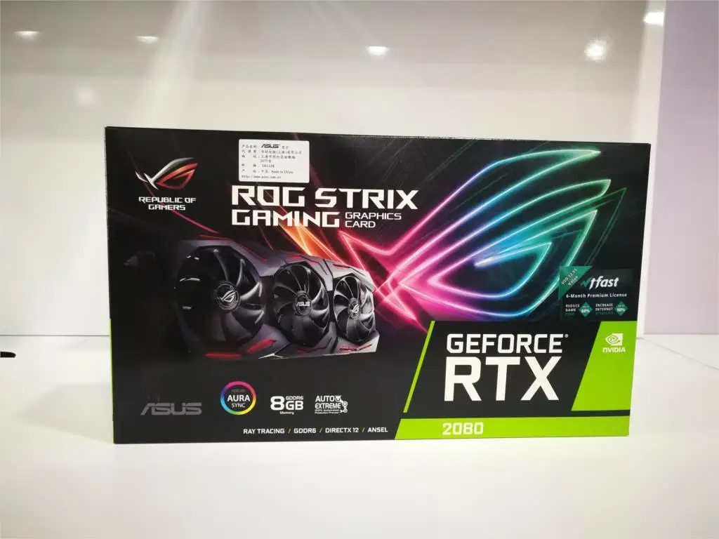ASUS Carte Graphique ROG-STRIX RTX2080-O8G-GAMING OC /Édition, Nvidia GeForce RTX 2080, 8Go M/émoire GDDR6