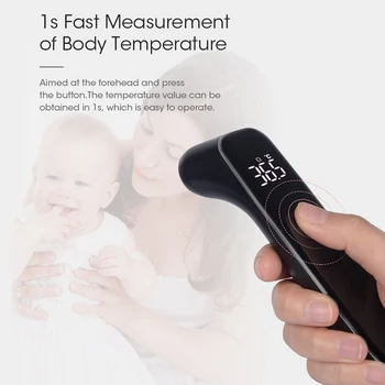 

LED Full Screen Thermometer for Children's Household Medical Measuring Ear Temperature Forehead Thermometer Baby Temperature Gun