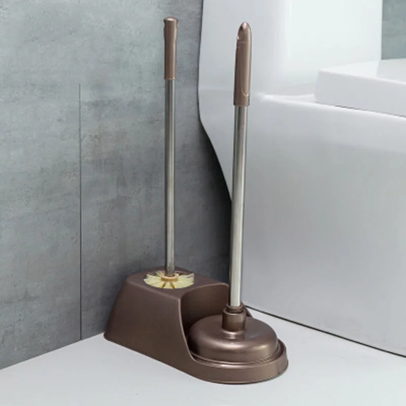 GESEW туалетная щетка для уборки в ванной засоритель прочный для ванной комнаты аксессуары из нержавеющей стали с длинной ручкой инструмент для очистки портативный