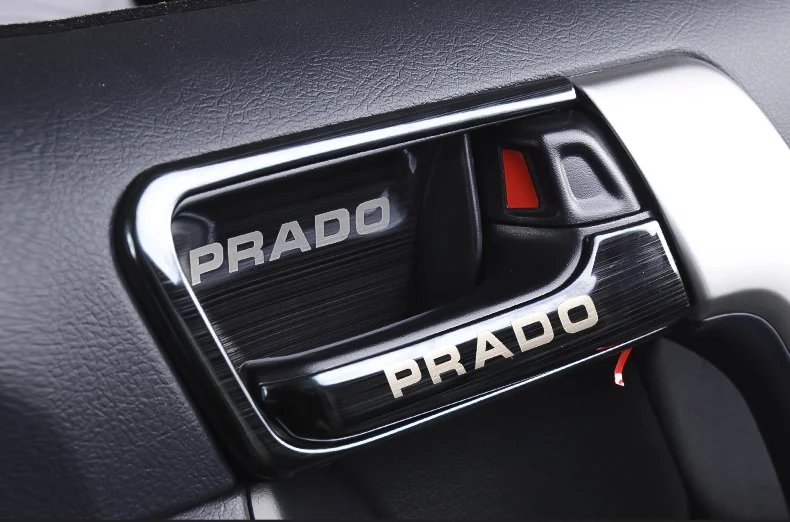 For 2010 - 2017 Toyota Land Cruiser Prado FJ150 150 Interior Door Bowl Cover Handle Decorate Trim Chrome Car-styling Accessorie