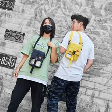 Уличная мода, Мужская маленькая разрушенная бедная сумка, одиночная сумка тканевая через плечо, женская, INS, супер огонь, на плечо, мужская повседневная модная сумка