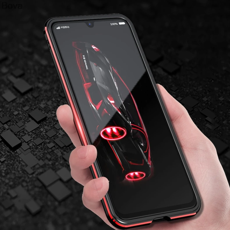Чехол для huawei Nova5 роскошный Ультратонкий алюминиевый бампер для huawei Nova 5 Pro+ 2 пленки(1 передняя+ 1 задняя