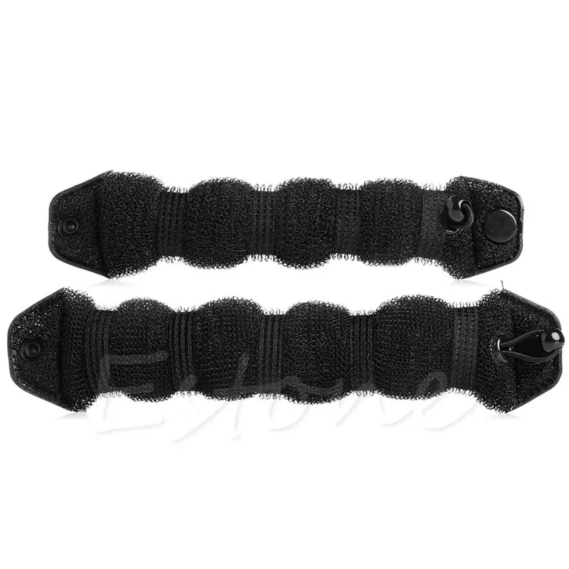 2 шт. губка для укладки волос булочка инструмент пончик Former кольцо Shaper Magic Styler 094E