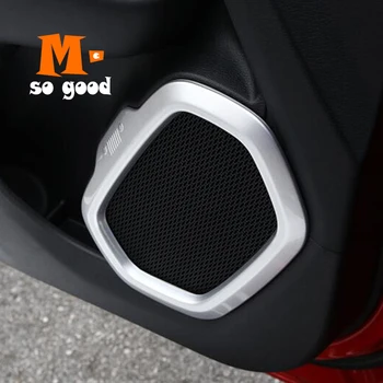 

ABS Chrome Auto Accessories Interior Decoration Stickers 2015 2016 2017 For Jeep Renegade Car Audio Sound Speaker Covers Trims