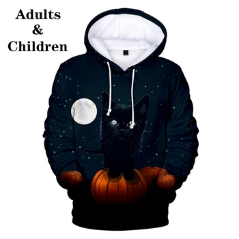 

Halloween New Suitable 3D Hoodies Halloween Children Popular Men women kid 3D Autumn boy girl 3D Hooded Sweatshirt pullovers top