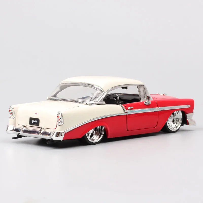 Детские 1:24 винтажные Jada старое 1956 chevrolet bel air hardtop chevy wagon металлические Литые и игрушечные машинки Миниатюрные модели автомобилей