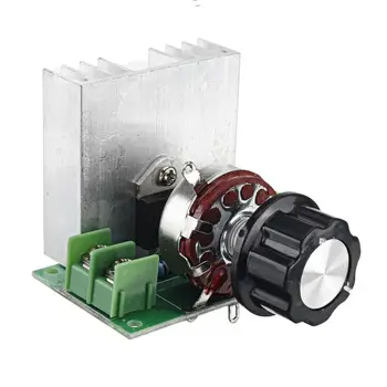 

4000W SCR Electronic Voltage Regulator Speed Controller Control Board Governor Dimmer High Powered Module AC 220V Resistive Load