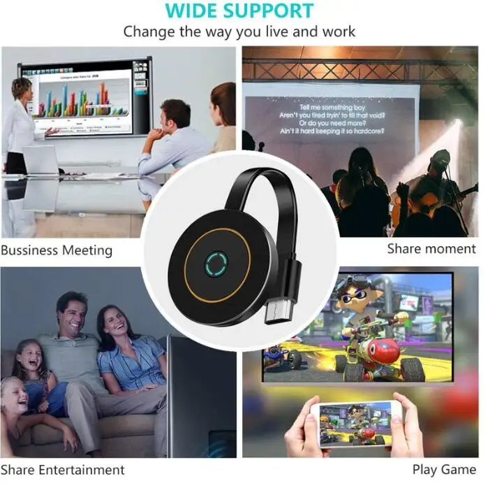 MiraScreen G10A Miracast Android tv Stick 2,4G/5G WiFi Дисплей ТВ ключ приемник 4K DLNA Airplay медиа стример адаптер для IOS