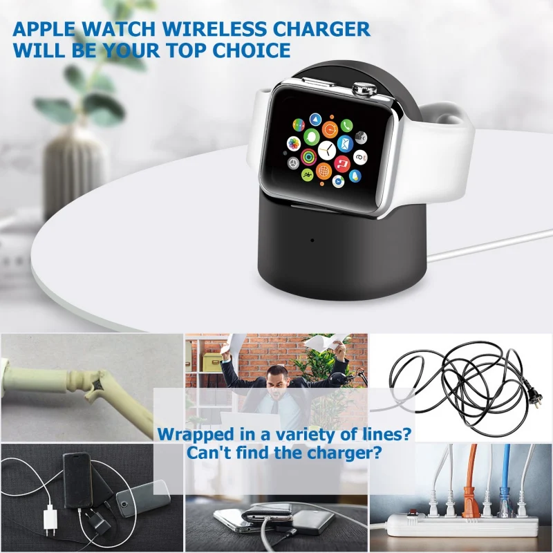 Для Apple Watch зарядное устройство портативные умные часы компактная подставка магнитное поглощение индукции для Apple Watch серии