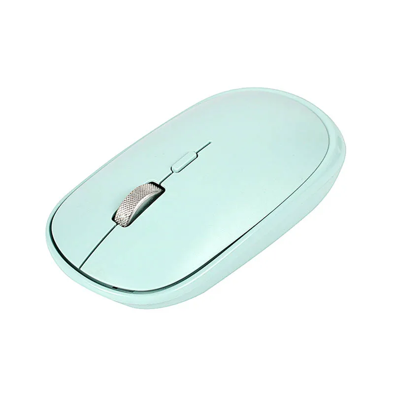 Беспроводная мышь с Bluetooth, двойной режим, беспроводная мышь для ПК, бесшумная эргономичная портативная мышь для ноутбука, Camputer, Mac, Windows - Цвет: Green